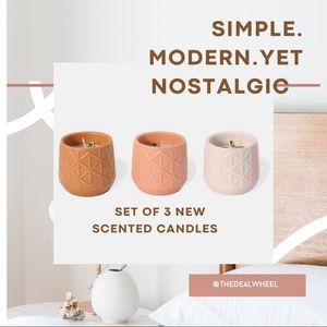 Target Summer Candles Trio/ Modern & Geometric